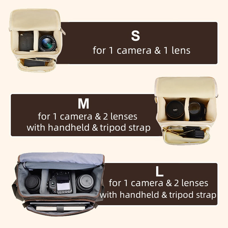 Waterproof Canvas Camera Case for Men & Women