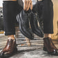 🎅Early Xmas Sales - 50% OFF🎄Men's Lace-Up Carved Wingtip Brogue Boots