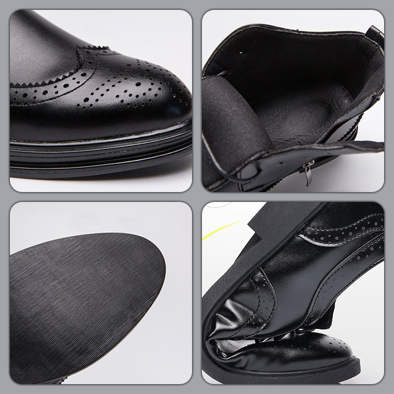 🎅Early Xmas Sales - 50% OFF🎄Men's Lace-Up Carved Wingtip Brogue Boots