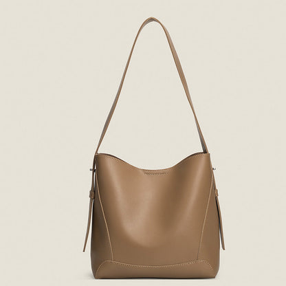 Large Capacity PU Leather Bucket Bag