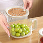 Holiday Sale! 🎄 2-in-1 Draining Basket with Lid – Perfect for Easy Food Prep and Storage