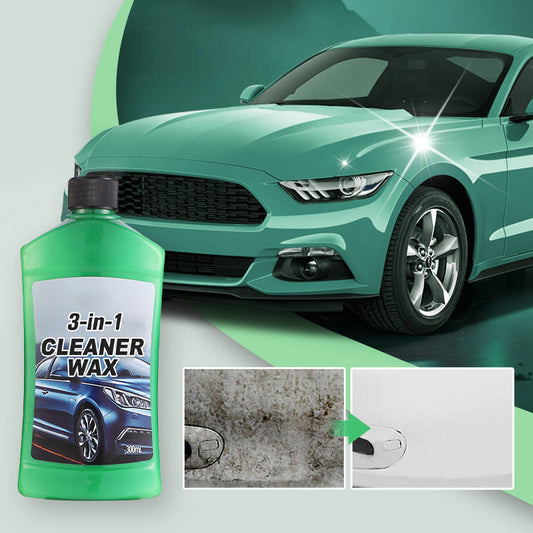 3-in-1 Cleaner Wax with Towel & Sponge