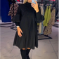 🔥HOT SALE 49% OFF💖Women's Plus Size Lantern Sleeve Stand Collar Dress