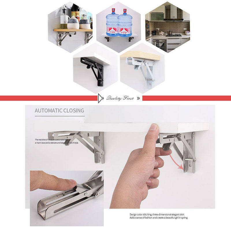 DIY Wall Mounted Folding Bracket(2PCS)