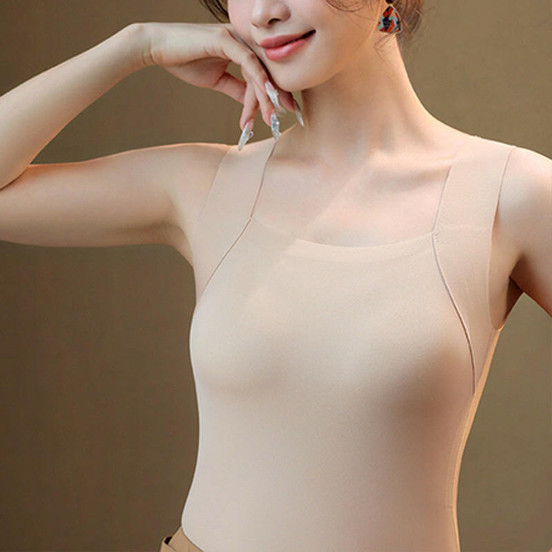 📢📢53%  OFF !! ⏰Women’s U-Neck Thermal Tank with Built-In Bra – Warm, Supportive & Braless Comfort ❄️❤️