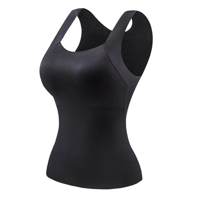 📢📢53%  OFF !! ⏰Women’s U-Neck Thermal Tank with Built-In Bra – Warm, Supportive & Braless Comfort ❄️❤️