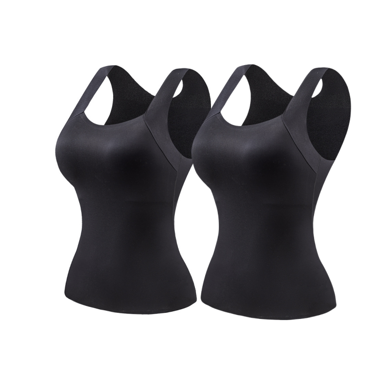 📢📢53%  OFF !! ⏰Women’s U-Neck Thermal Tank with Built-In Bra – Warm, Supportive & Braless Comfort ❄️❤️