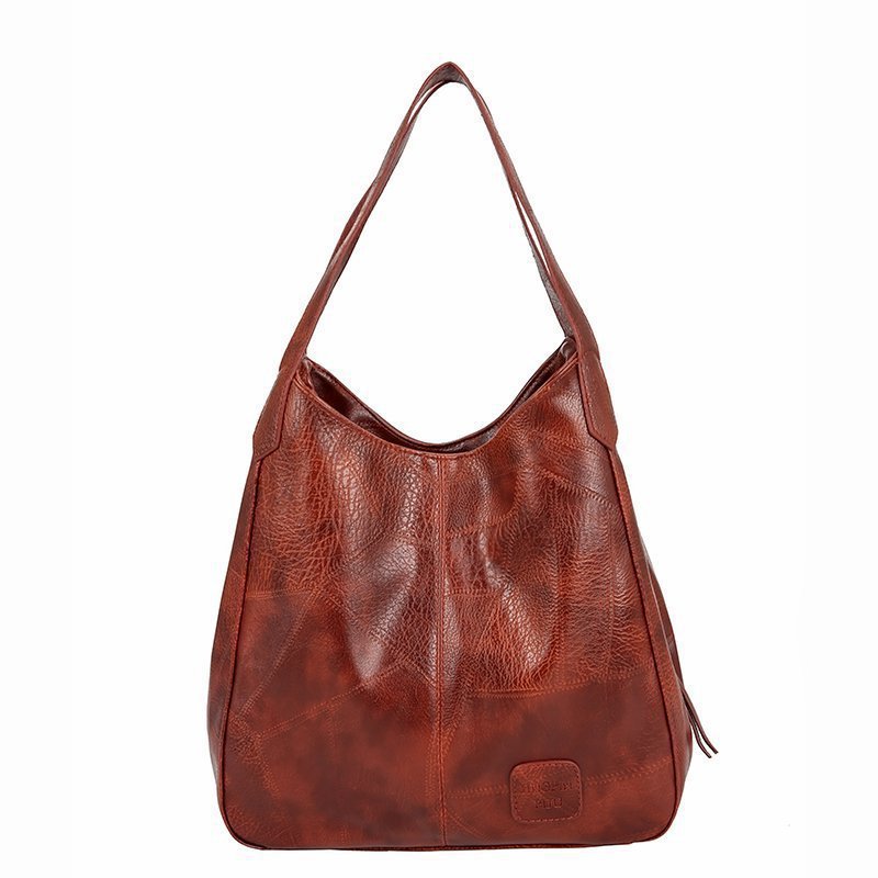 💕Retro Style Soft Leather Large Capacity Ladies Shoulder Bag