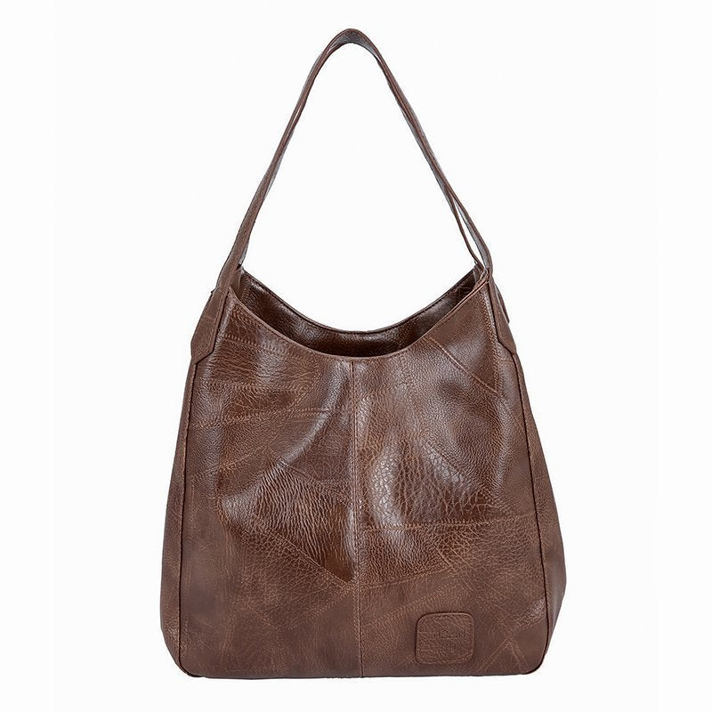 💕Retro Style Soft Leather Large Capacity Ladies Shoulder Bag