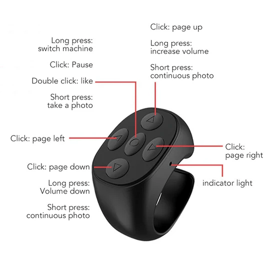 🎁New Year's Sale 49% OFF🔥Fingertip Wireless Bluetooth Remote Control