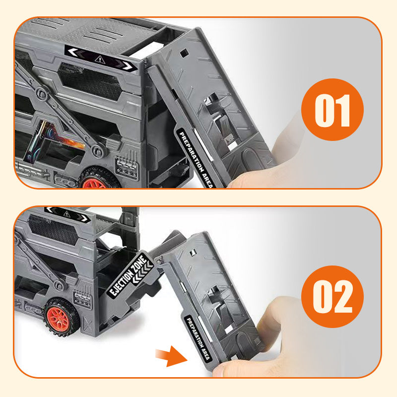Transport Car Carrier Truck Toys with Launcher