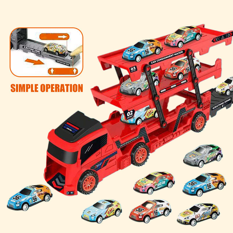 Transport Car Carrier Truck Toys with Launcher