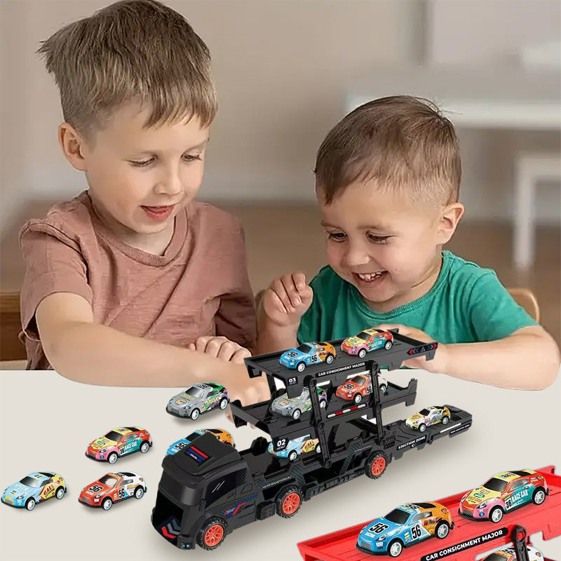 Transport Car Carrier Truck Toys with Launcher
