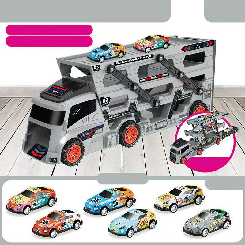 Transport Car Carrier Truck Toys with Launcher