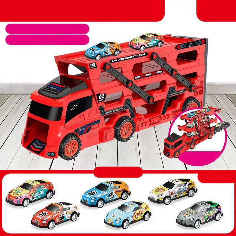 Transport Car Carrier Truck Toys with Launcher
