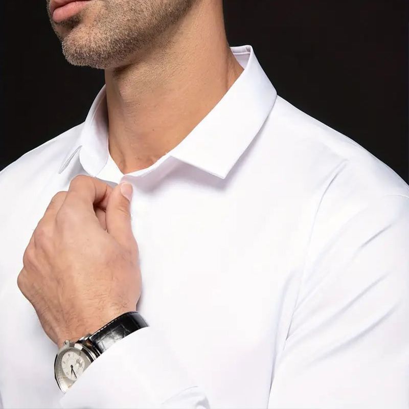 Men's High Stretch Ironing-Free Business Shirt