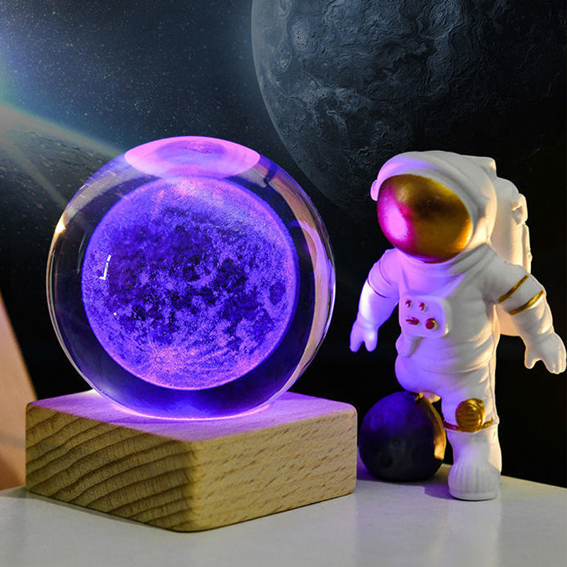 🌌 50% OFF NOW! ✨ 3D Galaxy Crystal Night Light – 16 Colors, Remote Control & USB Powered 🌙