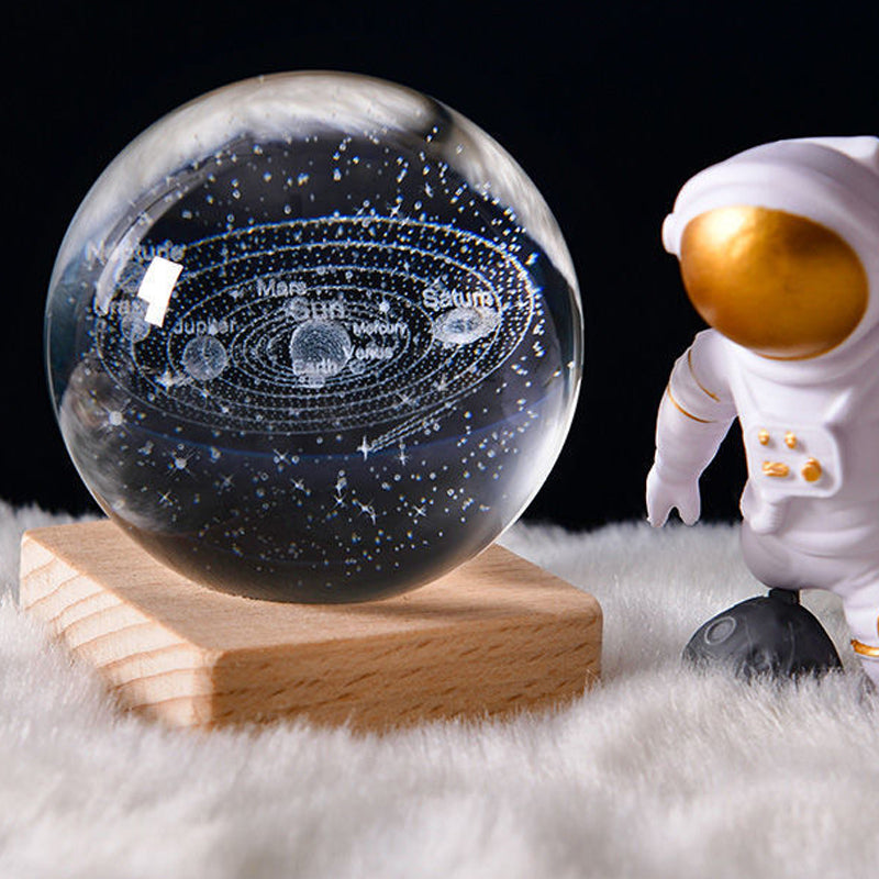 🌌 50% OFF NOW! ✨ 3D Galaxy Crystal Night Light – 16 Colors, Remote Control & USB Powered 🌙