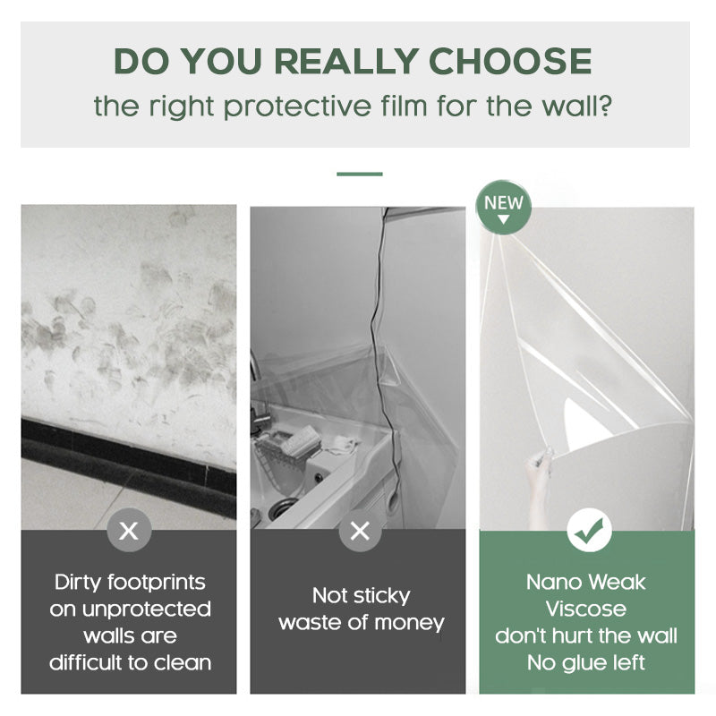 🔥While Supplies Last 49% OFF!🎉 Transparent Electrostatic Wall Protection Film