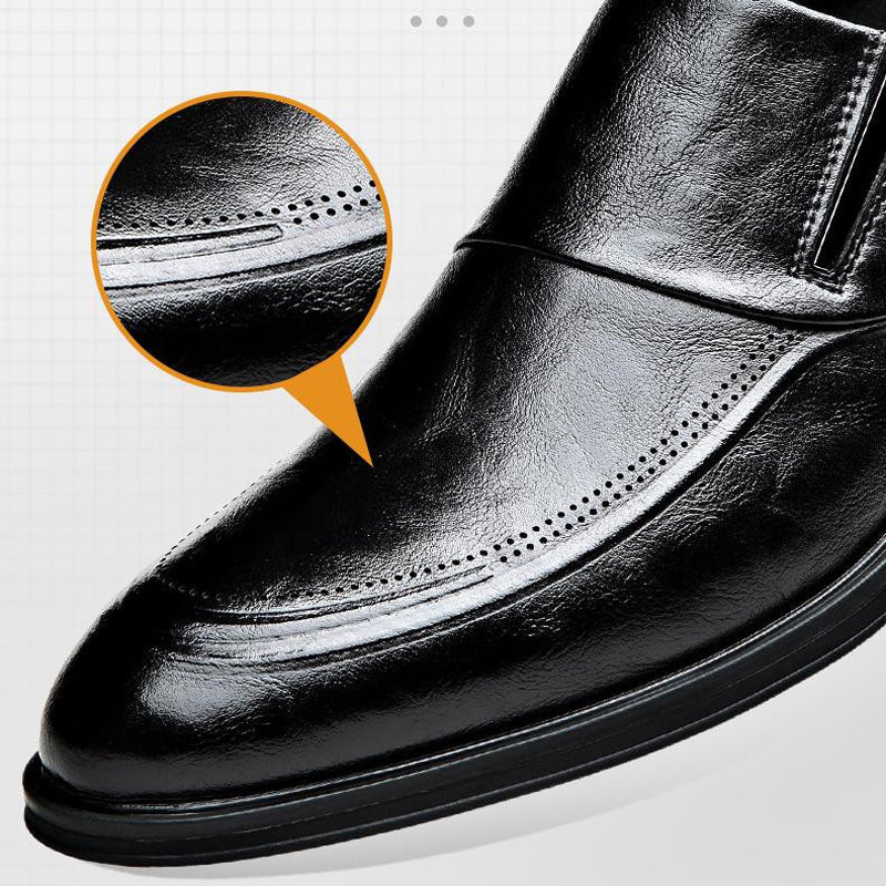 🔥New Year Specials🔥Men's Business Casual Slip-On PU Leather Shoes