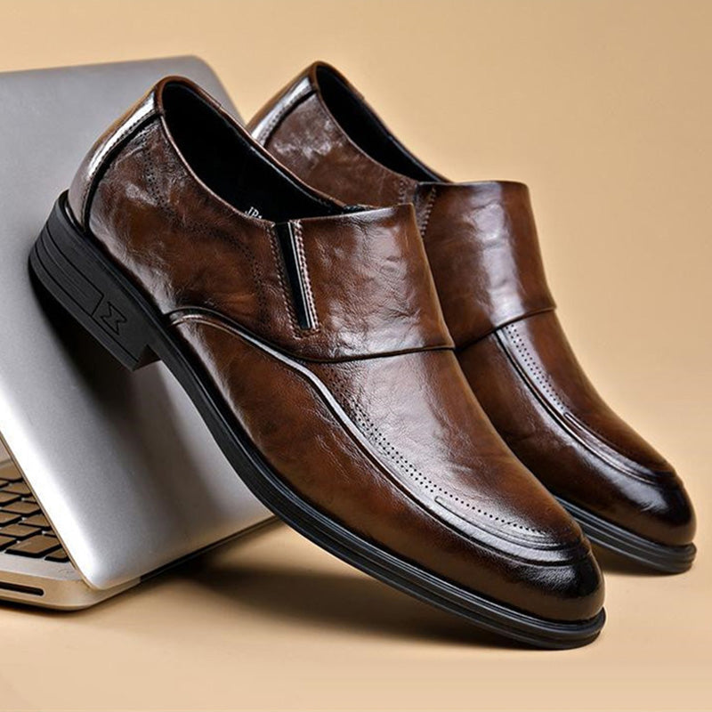 🔥New Year Specials🔥Men's Business Casual Slip-On PU Leather Shoes