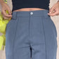 Women's Casual Solid Straight Leg Work Pants