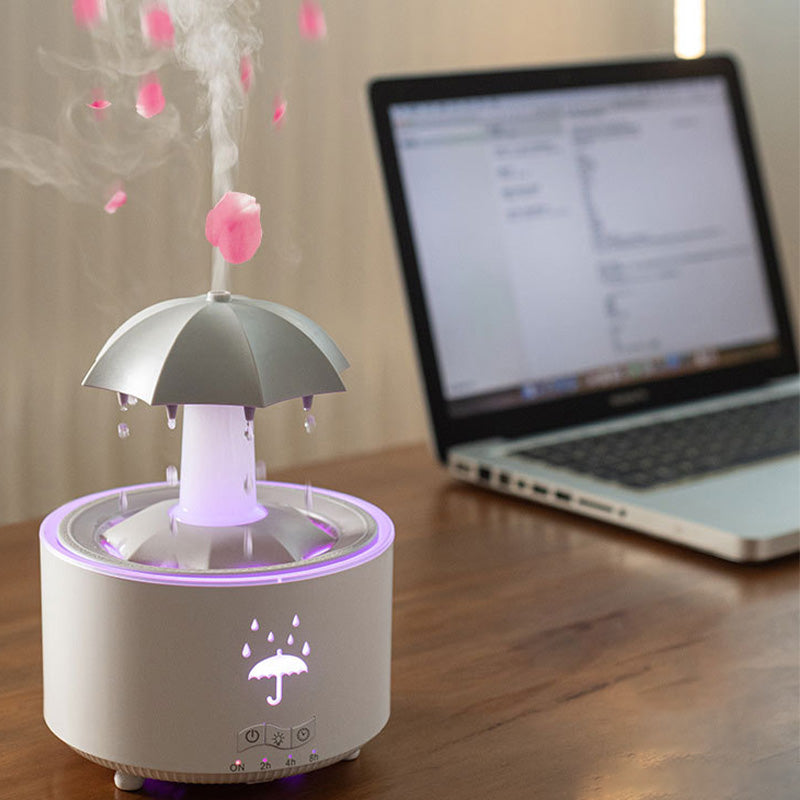 🌈💧7 Color Rotating Raindrop Aromatherapy Humidifier💧🌈Colorful Light Show  Fragrant Mist Creating a Dreamy Home Atmosphere