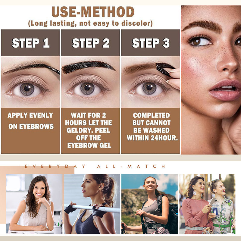 ✨Buy 1 Get 1 Free✨Easy Peel-off Eyebrow Gel