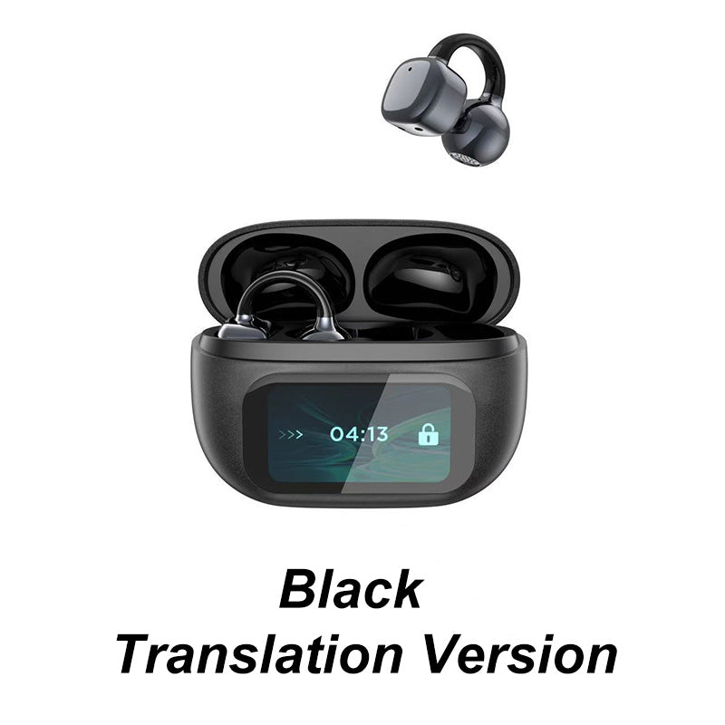 🔥HOT SALE-49% OFF 🎁Ear Clip-on Smart Color Screen Intelligent Translation Headset