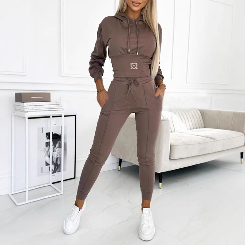 🎉2025 New Products Hot Sale✨Women's Two-Piece Hooded Tracksuit Set