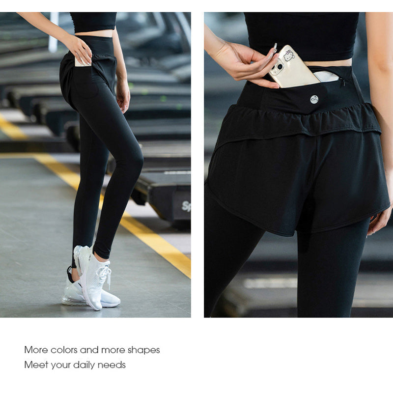 Women's High-Waisted Fitness Leggings with Pocket