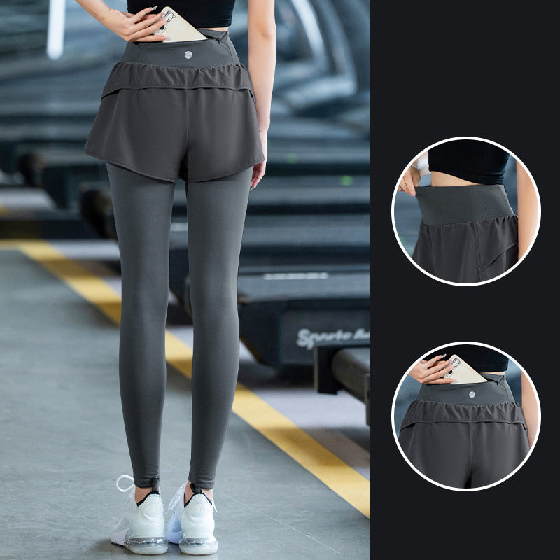 Women's High-Waisted Fitness Leggings with Pocket