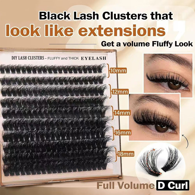 Fluffy DIY Curly Lash Clusters