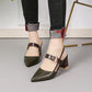 Women's Stylish Pointed Toe Chunky High-heel Sandals