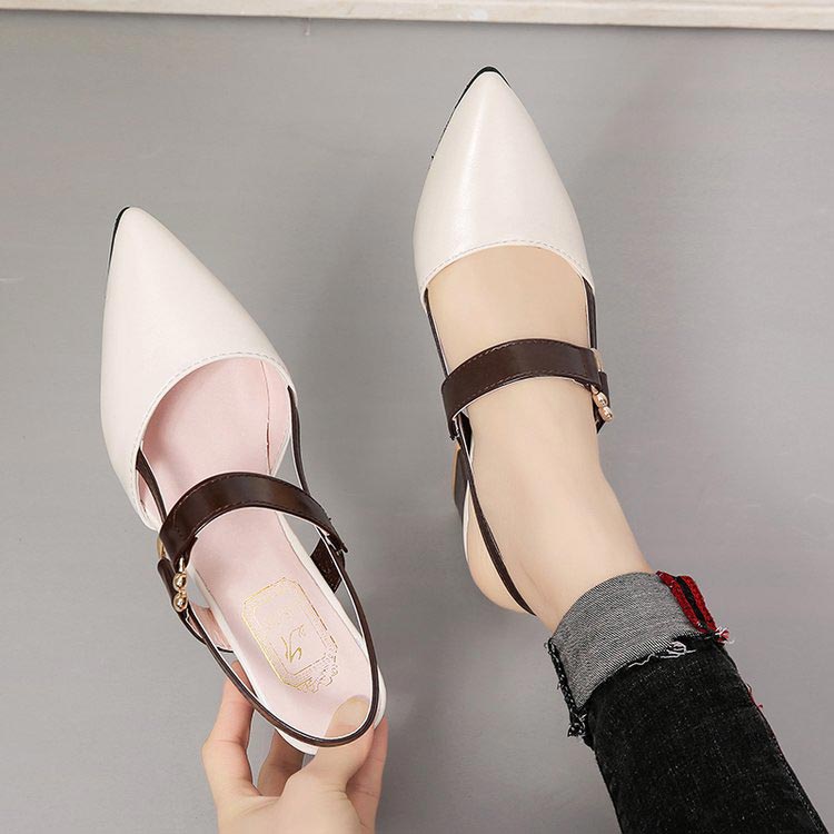 Women's Stylish Pointed Toe Chunky High-heel Sandals