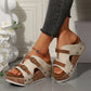 🔥LAST DAY PROMOTION - 50%OFF🔥Cutout Platform Wedge Sandals（The more you buy, the higher the discount）