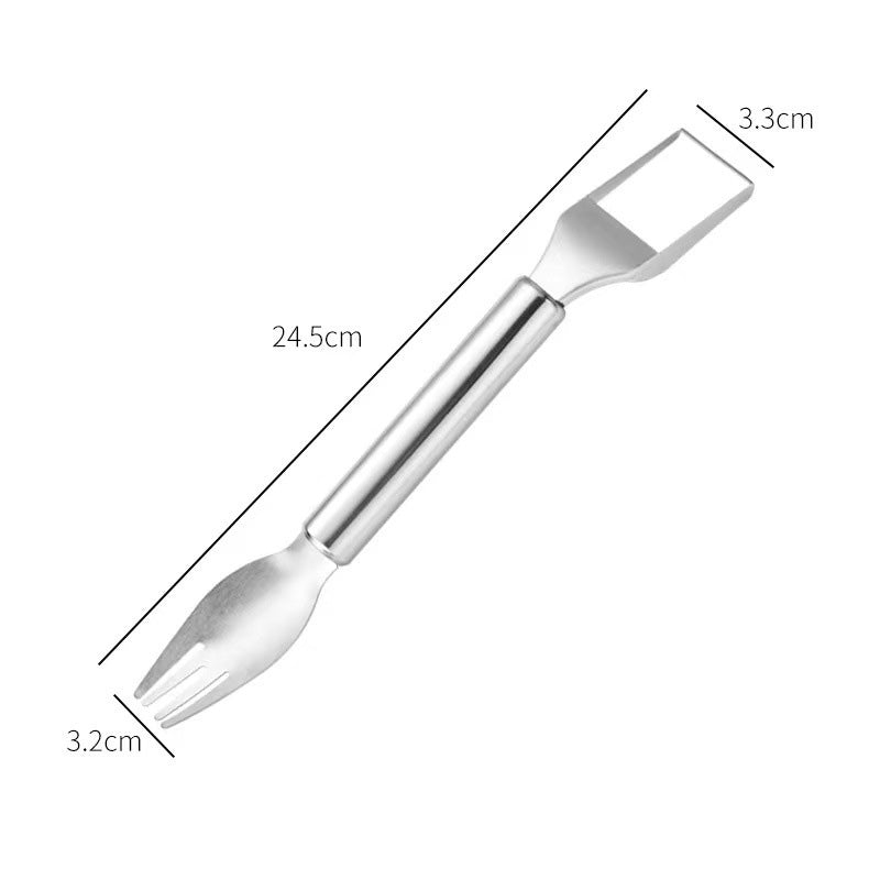 ⏳Limited time 50% off⏳🍉2 in 1 Stainless Steel Fruit Cutter Fork Slicer