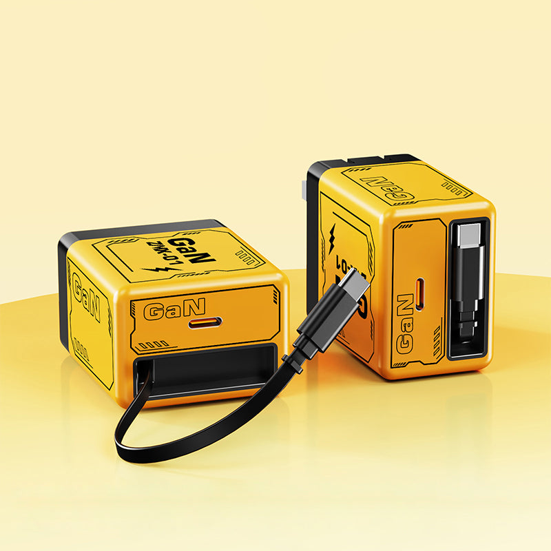 🎁 Hot Sale 49% OFF 🔥Quick charger adapter with retractable type C cable & connector