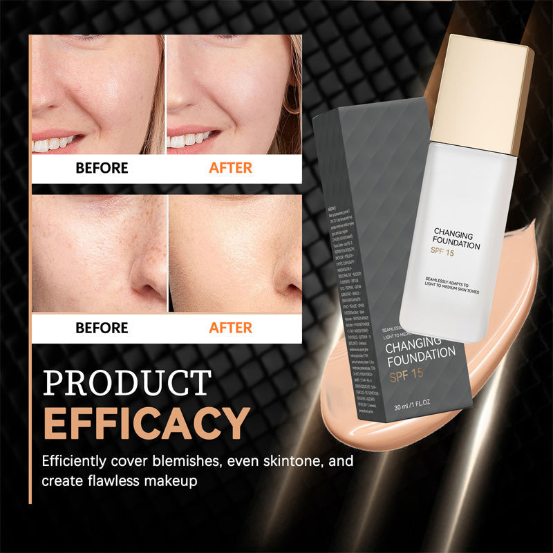 🏆2026 New Year Sale-49% OFF✨🌸Fashionable hot selling&Limited time promotion discount🌸👧Moisturizing Lasting Lightweight Color Changing Foundation
