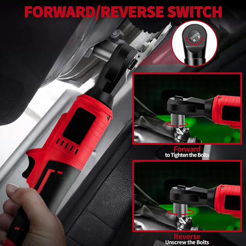 🔥Last Day Special Sale 49% OFF🔥 3/8" Brushless Cordless Ratchet Wrench Set🔧High Torque, Rechargeable, 4-Socket Kit