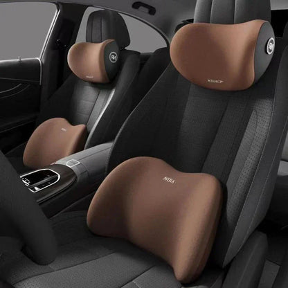 ⏳Time-Limited Special⏰Aviation-Grade Car Neck Pillows and Lumbar Support Cushions