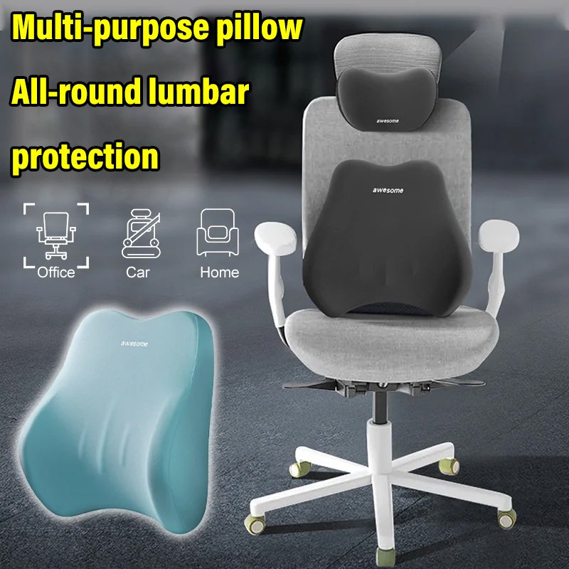 ⏳Time-Limited Special⏰Aviation-Grade Car Neck Pillows and Lumbar Support Cushions