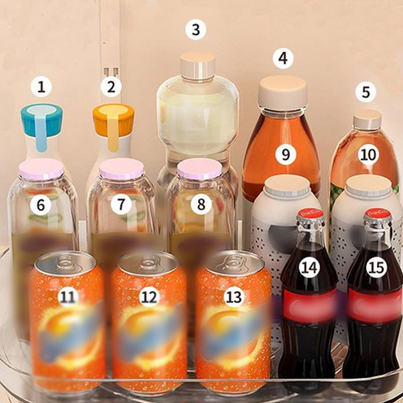 Multifunctional Clear Rotating Organizer for Kitchen