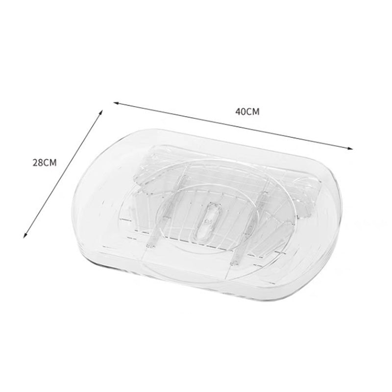 Multifunctional Clear Rotating Organizer for Kitchen
