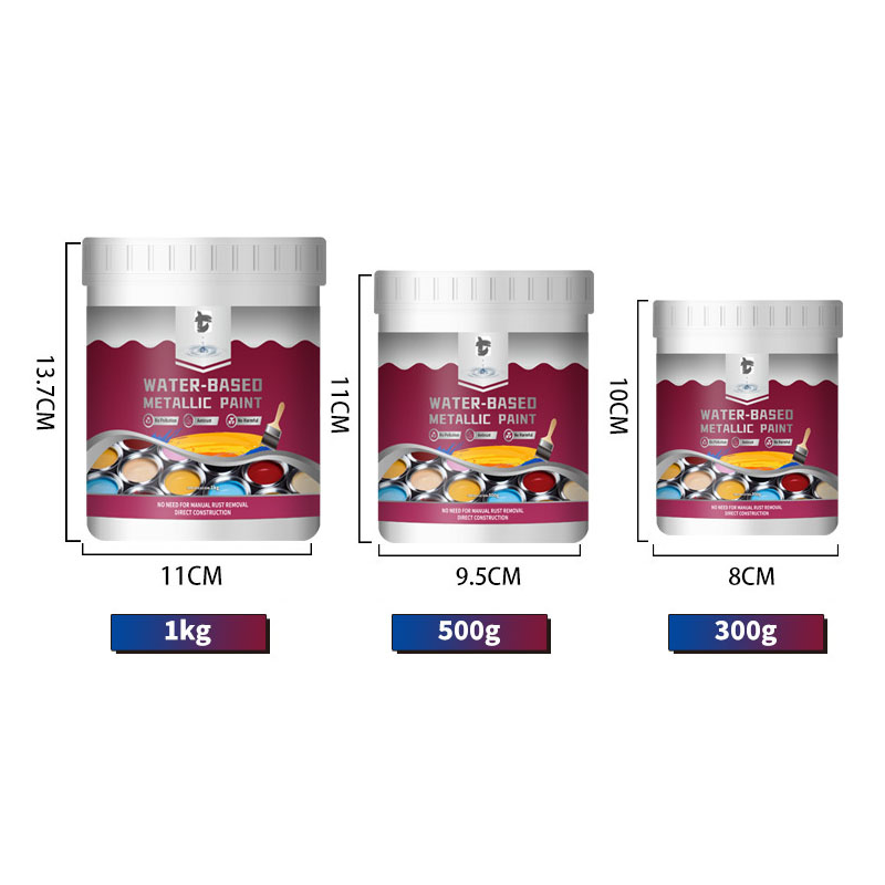 🔥2026 New Arrival ＆ Hot Sale ＆ 50％ Off🔥Rust Converter Metallic Paint – One coat stops rust, no sanding, no fumes. Dries to a sleek metal finish. Perfect for garden tools & gates. 🔨🛡️