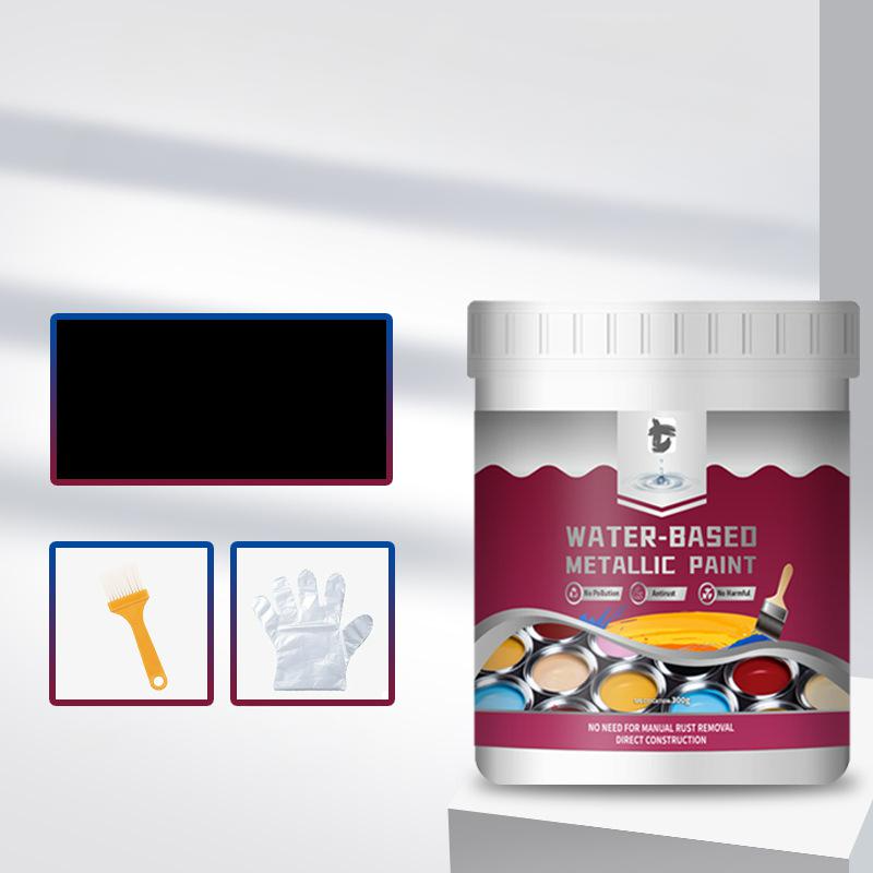 🔥2026 New Arrival ＆ Hot Sale ＆ 50％ Off🔥Rust Converter Metallic Paint – One coat stops rust, no sanding, no fumes. Dries to a sleek metal finish. Perfect for garden tools & gates. 🔨🛡️