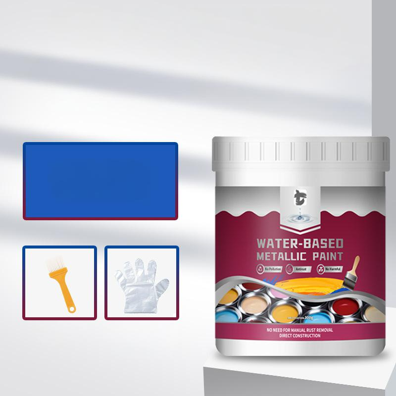 🔥2026 New Arrival ＆ Hot Sale ＆ 50％ Off🔥Rust Converter Metallic Paint – One coat stops rust, no sanding, no fumes. Dries to a sleek metal finish. Perfect for garden tools & gates. 🔨🛡️