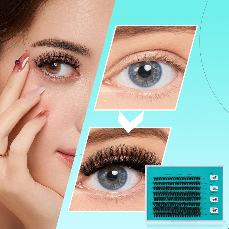 Fluffy DIY Cluster Lash Kit