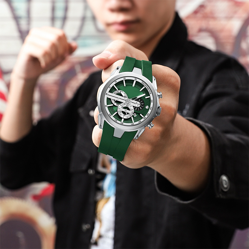 💎Stylish Sports Watch with Luminous Display, Silicone Strap and Waterproof Design