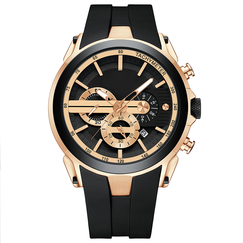 💎Stylish Sports Watch with Luminous Display, Silicone Strap and Waterproof Design